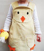 Chick character pinafore dress in yellow corduroy