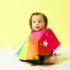 Baby toddler Personalised Super Hero cape add bonnet + name or initial