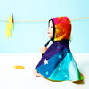 Baby toddler Personalised Super Hero cape add bonnet + name or initial