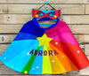 Baby toddler Personalised Super Hero cape add bonnet + name or initial