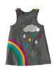 Rainbow cord jumper dress