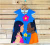 Friendship Print Girls Dress