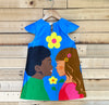 Friendship Print Girls Dress