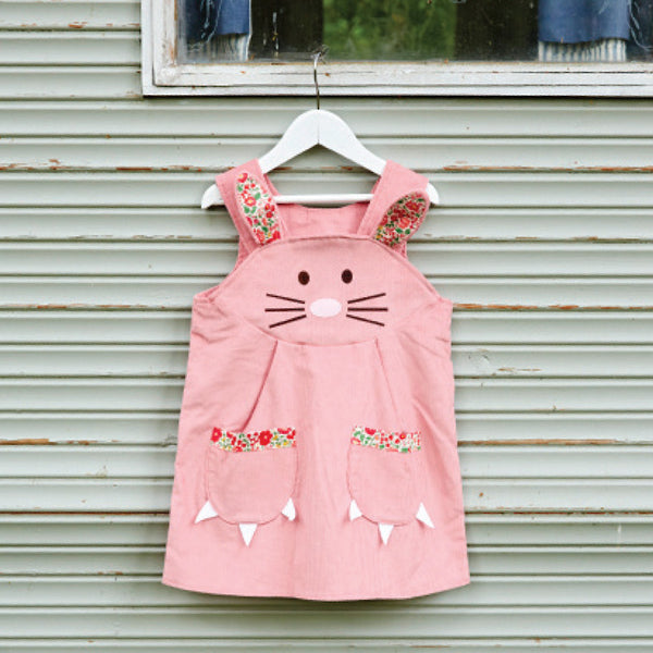 Bunny Dress Liberty Print in Pink
