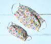 Simple face mask in pure cotton Liberty Print 3 sizes child to adult