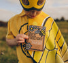 Bee Wings Cape and mask with bee wildflower seeds. 3-9yrs