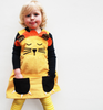 Sleepy lion pinafore dress up