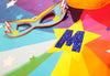 Personalised Rainbow Super Hero  cape & mask + name or initial . Add power cuffs.