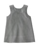 Baby girls mouse dress in grey corduroy, 1year to 8 years