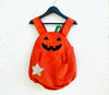 Halloween  Pumpkin Toddler Baby Romper in Orange