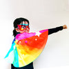 Personalised Rainbow Super Hero  cape & mask + name or initial . Add power cuffs.